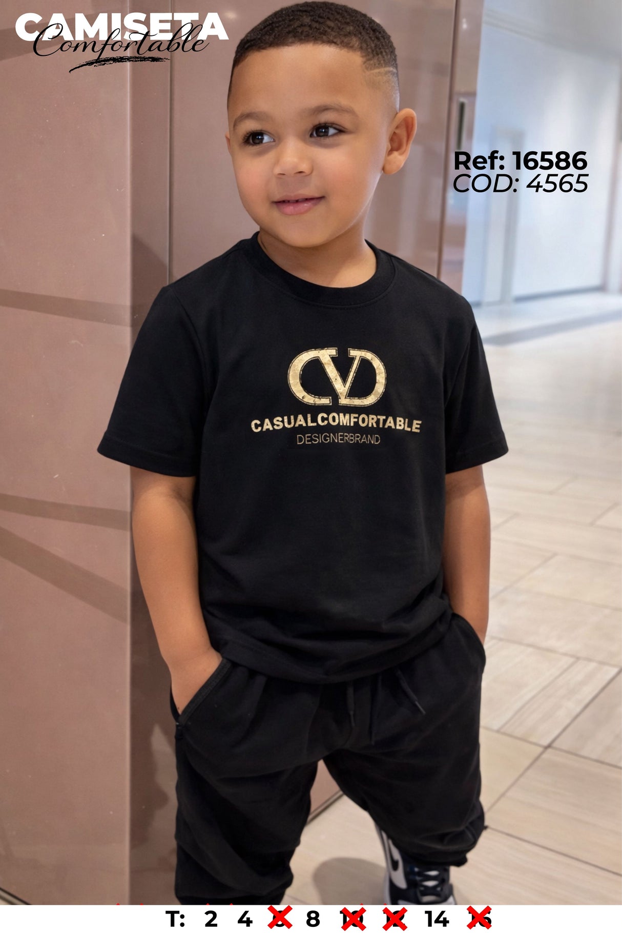 camiseta comfortable niño