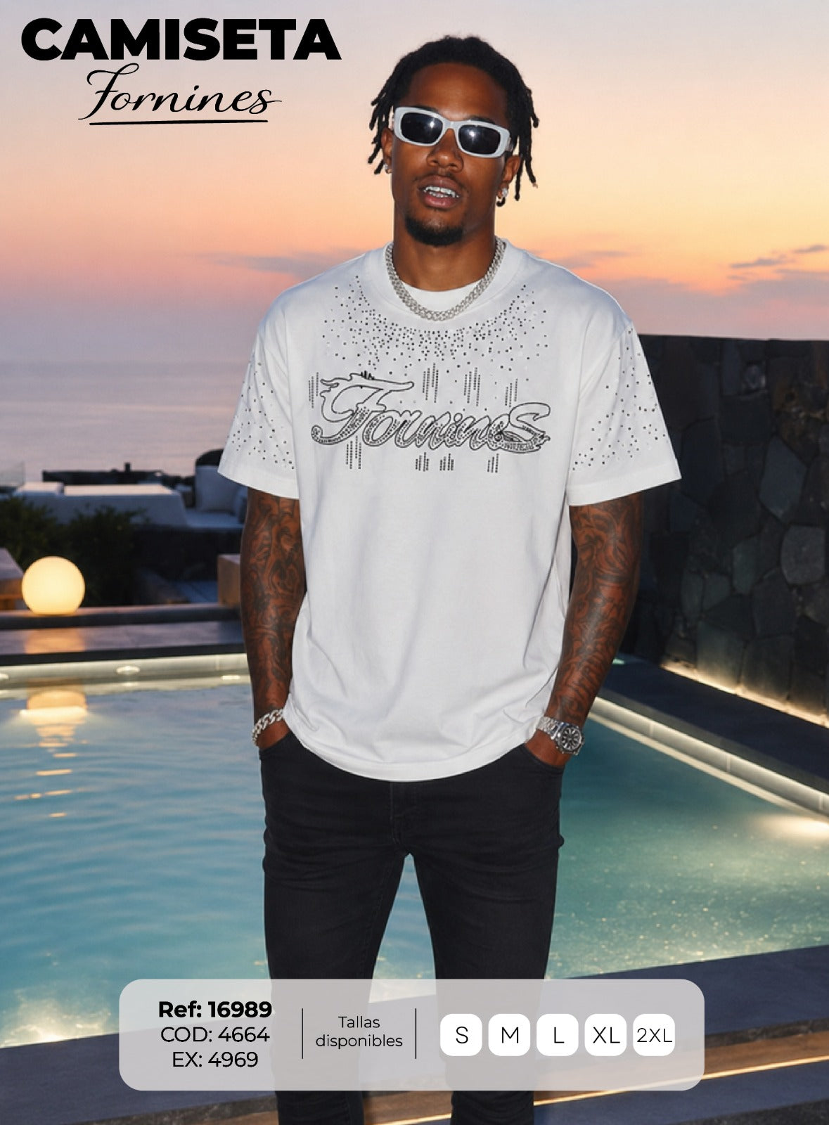camiseta fornines hombre