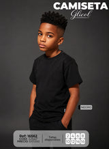 camiseta glicol negra niño