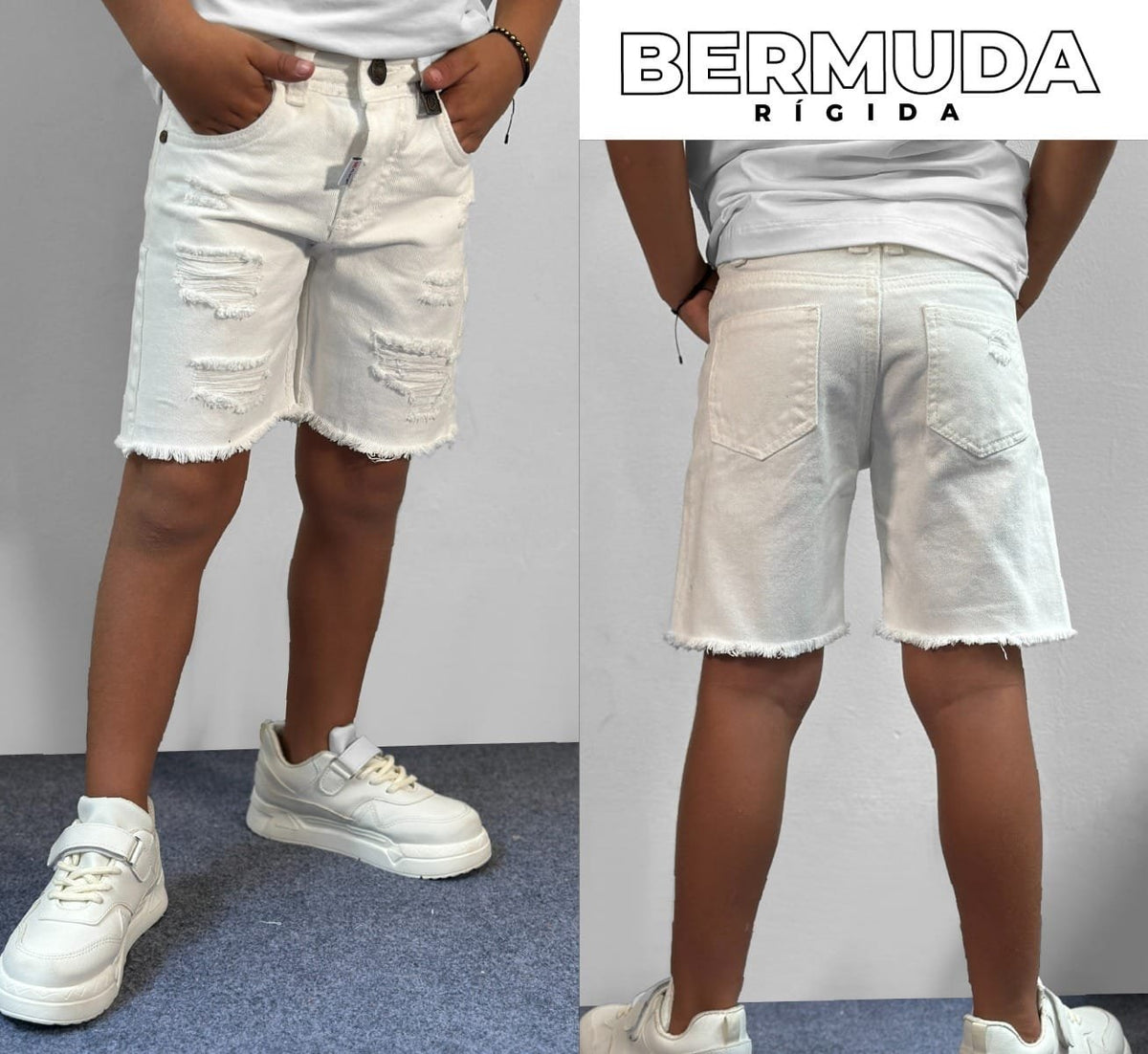 Bermuda vulcanizada niño