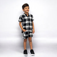 Total look a cuadros Siman para niños