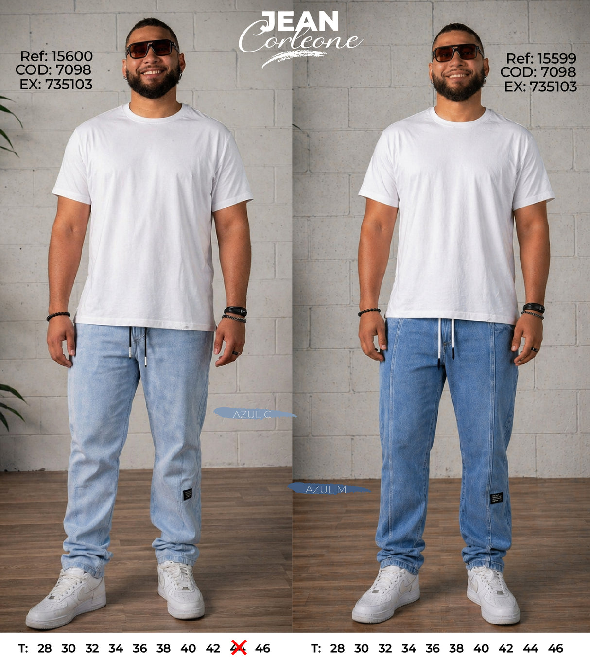 jean baggy corleone collage hombre