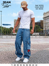 jean baggy keityn azul m hombre