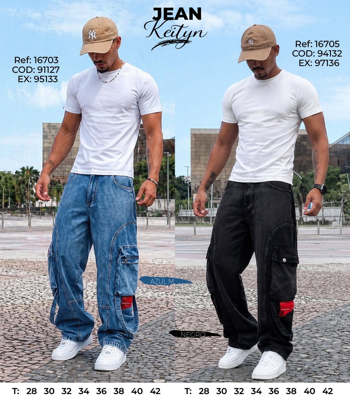 jean baggy keityn collage hombre