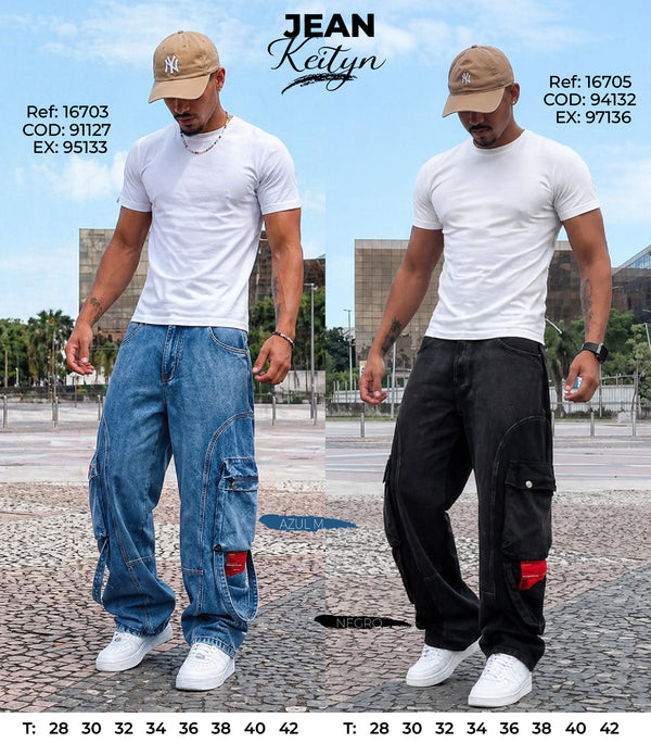 jean baggy keityn collage hombre