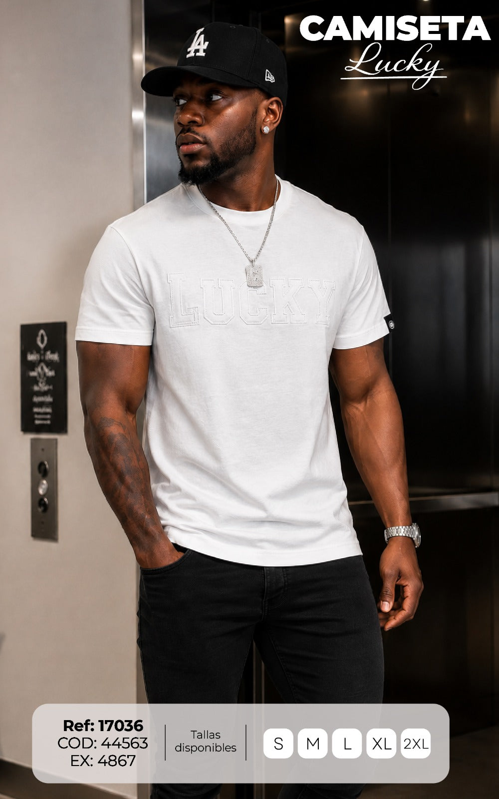 camiseta lucky hombre