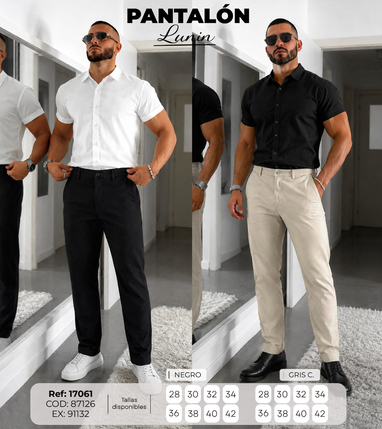 Pantalon lunin collage hombre