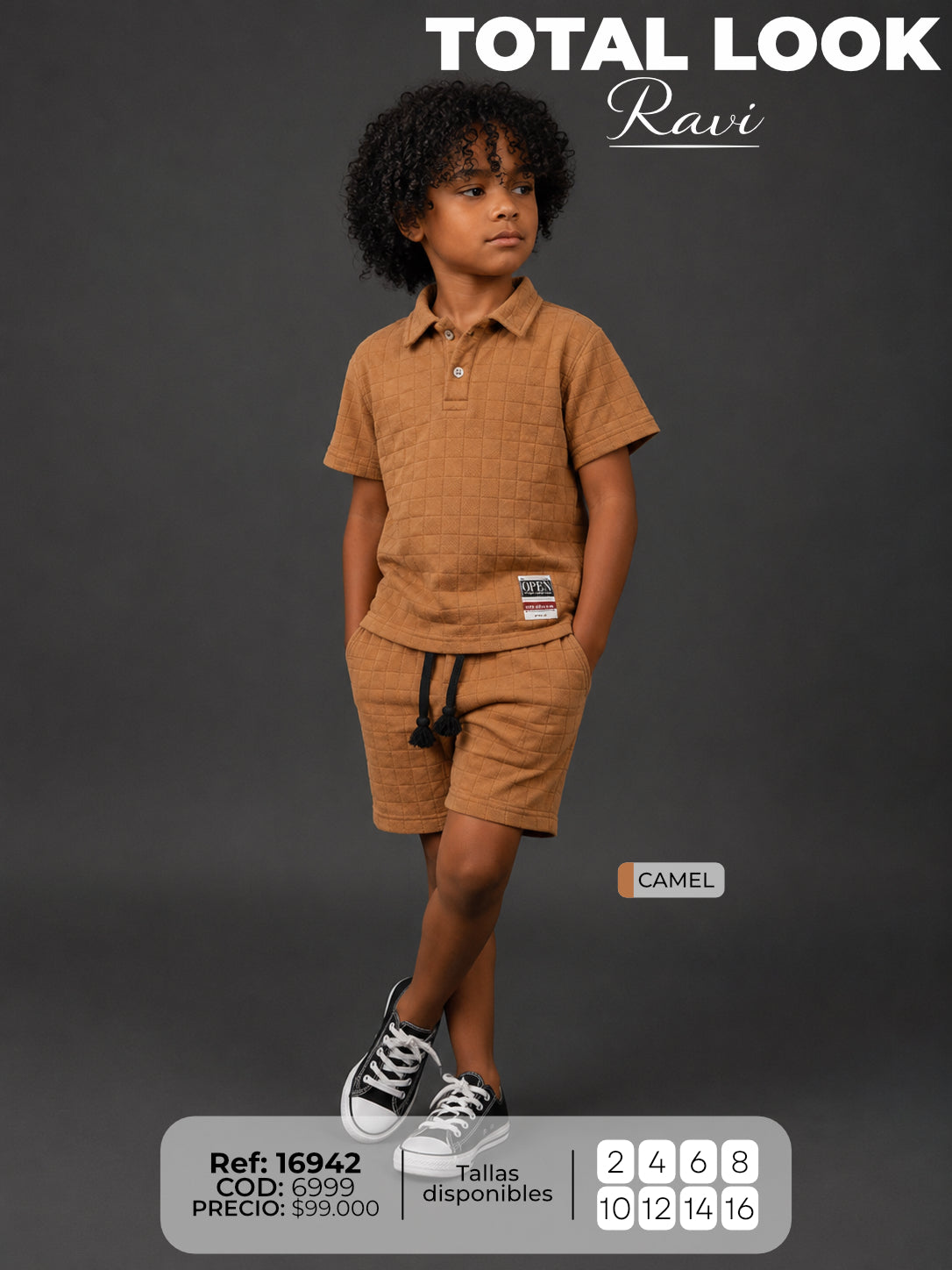 total look ravi camel niño