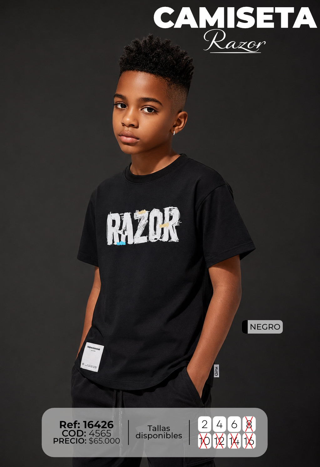 Camiseta Razor niño