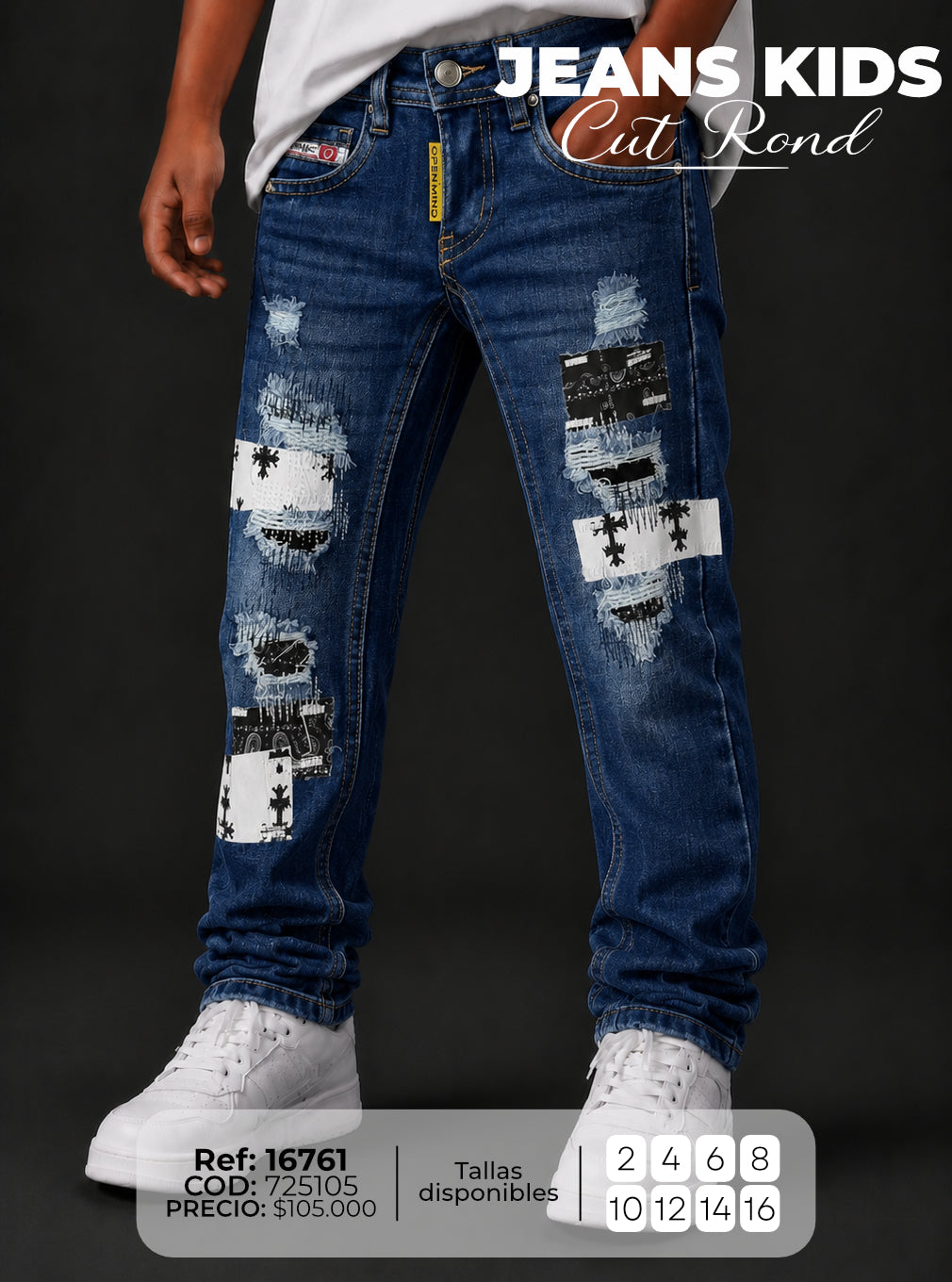 Jean CUT ROND niño