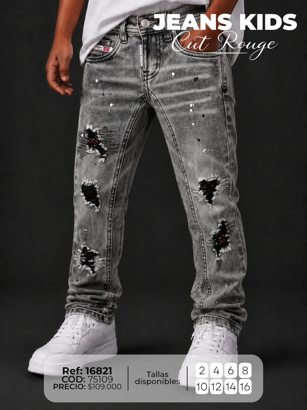 Jean CUT ROUGE niño