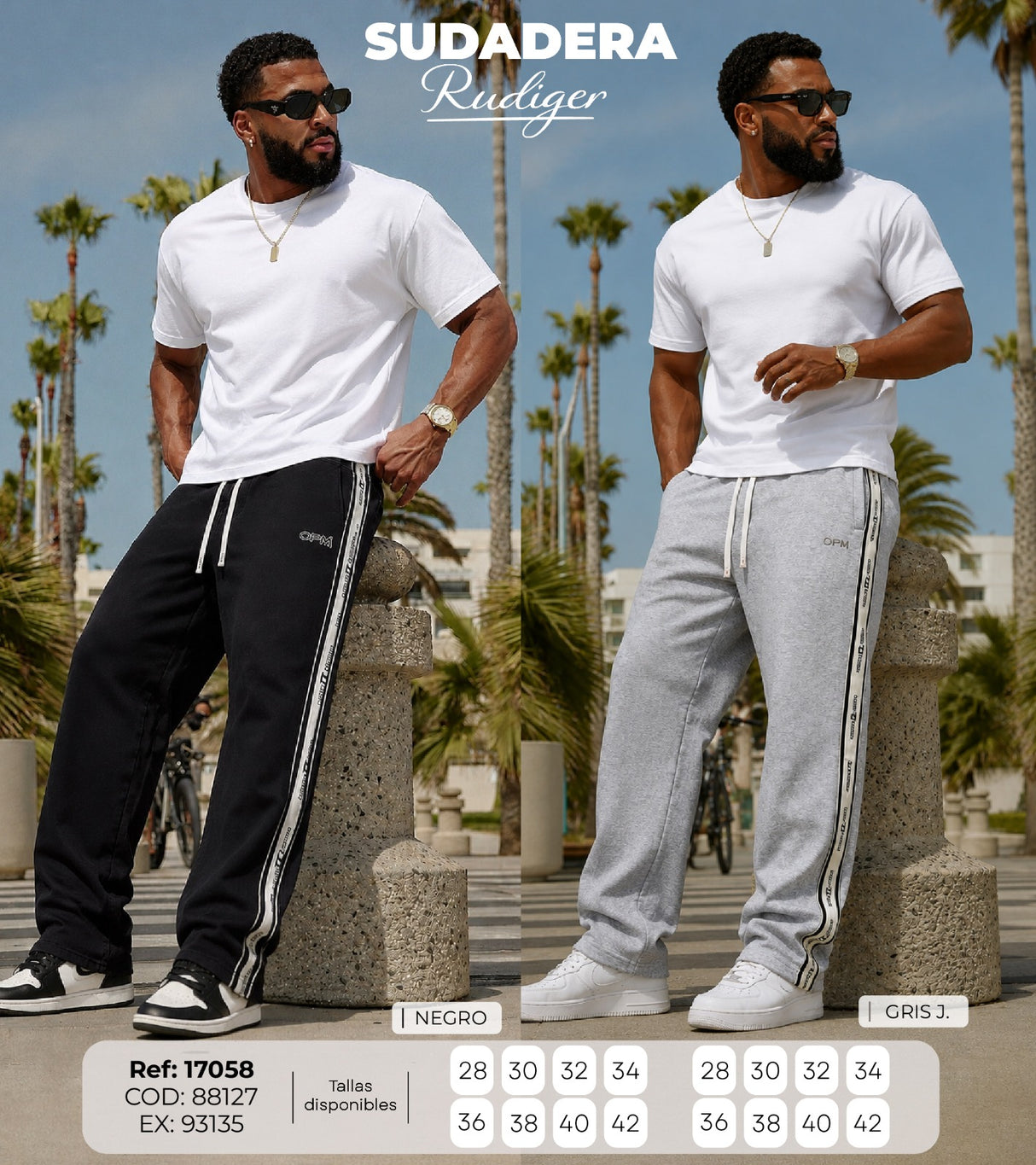 Sudadera rudiger collage hombre