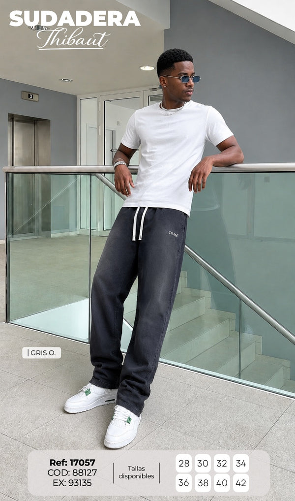 Sudadera thibaut gris o hombre