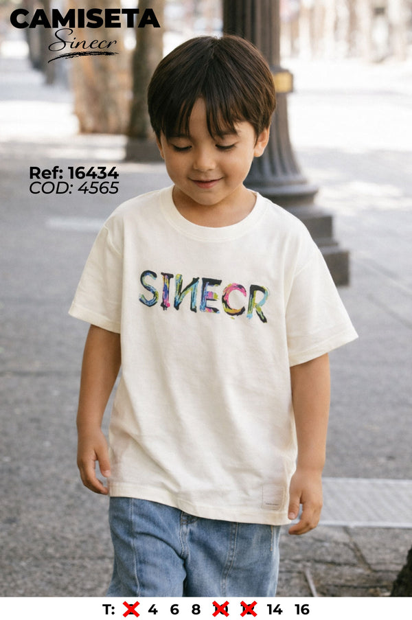 camiseta sinecr niño