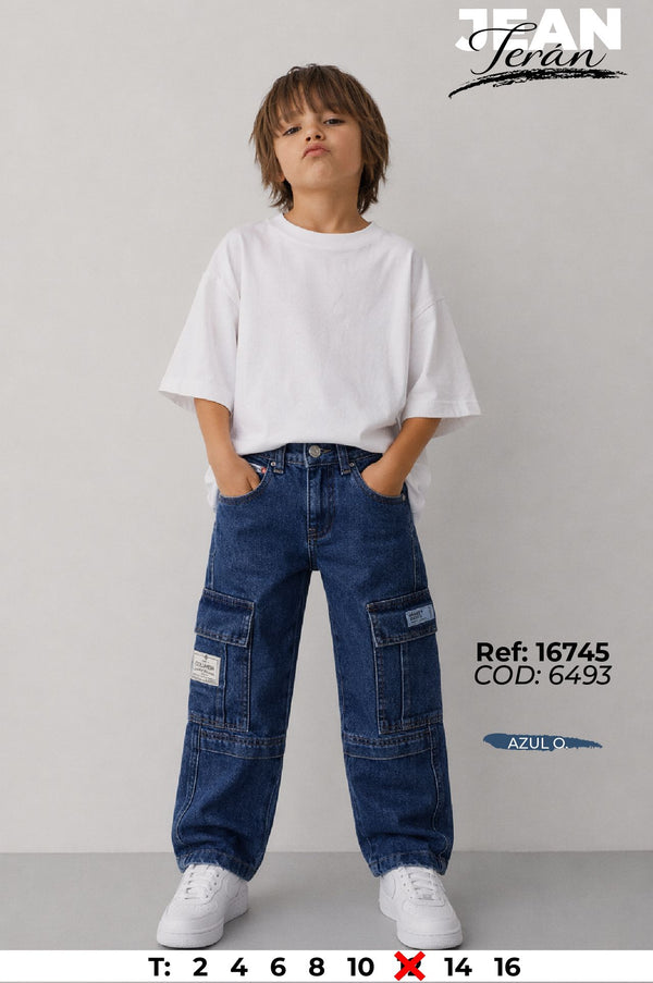 jean teran azul o niño