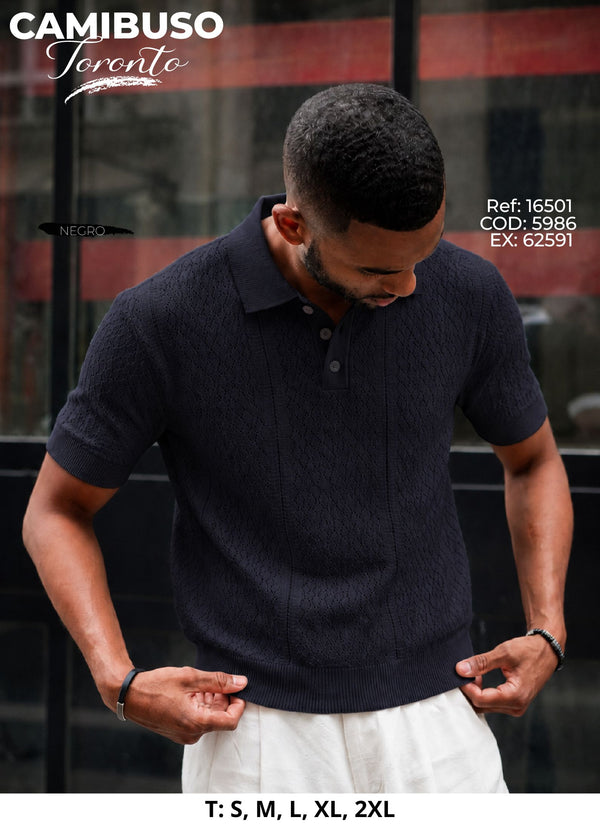 camibuso toronto negro hombre