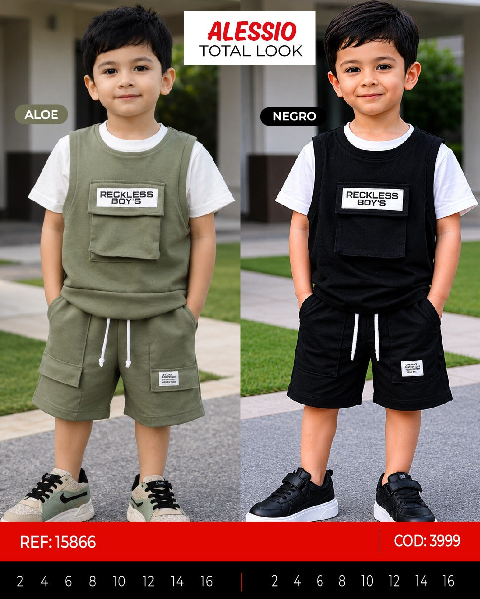 Total look alessio collage outlet niño