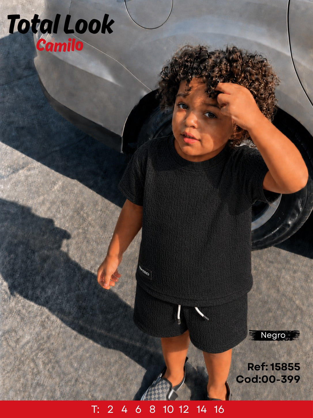 Total look camilo negro niño outlet