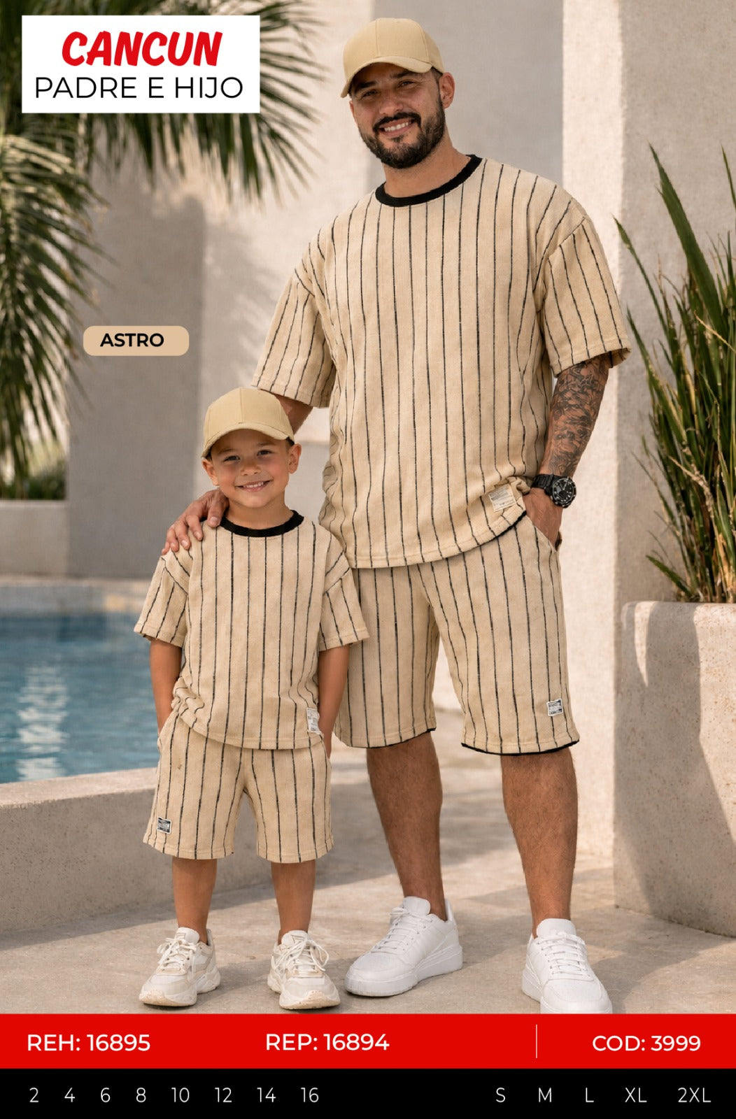 Total look cancun astro padre e hijo outlet