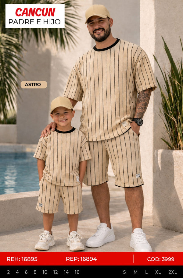 Total look cancun astro padre e hijo outlet