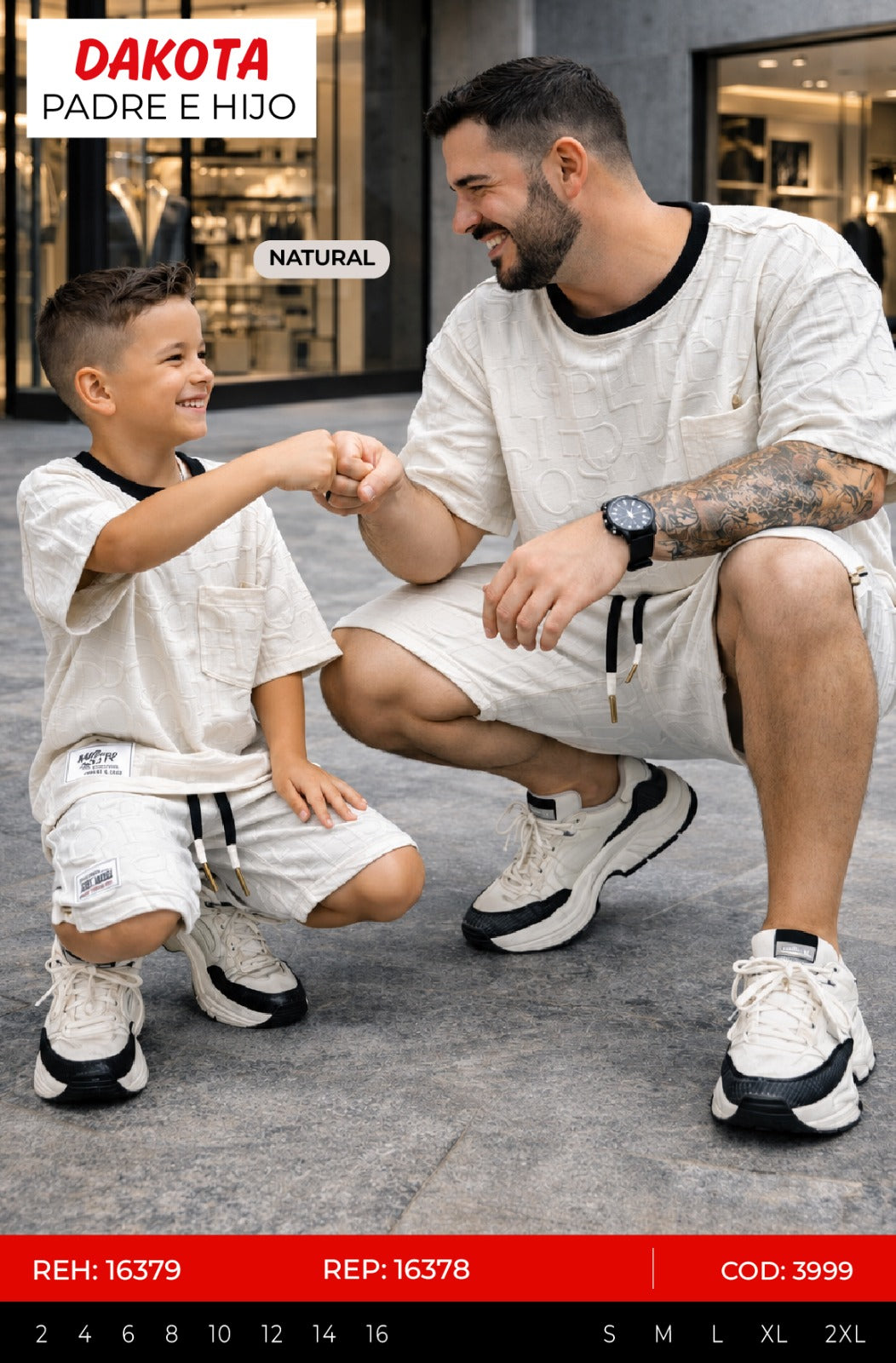 Total look dakota natural padre e hijo outlet