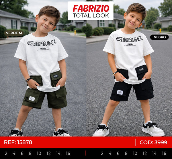 Total look fabrizio collage outlet niño