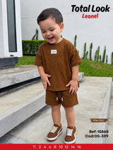 Total look leonel marron niño outlet