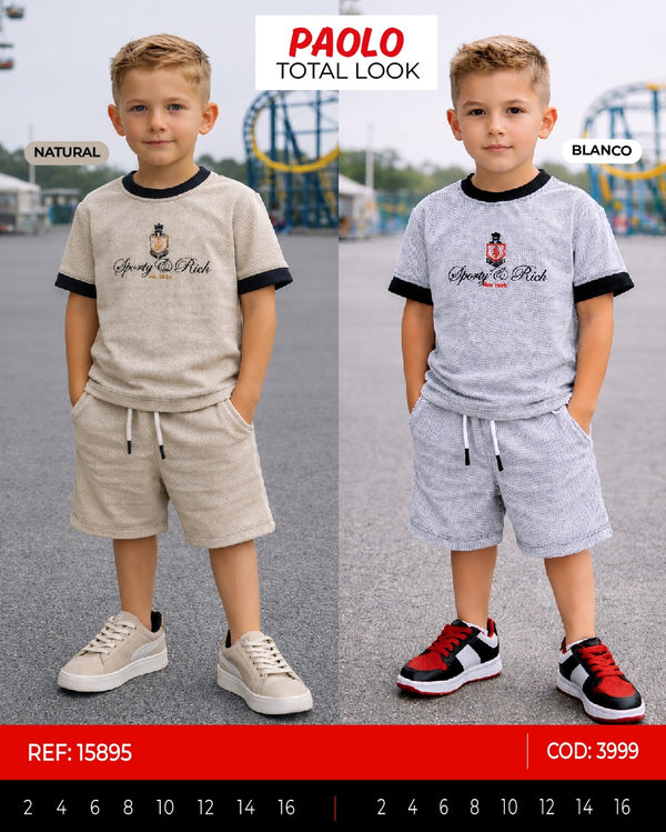 Total look paolo collage outlet niño