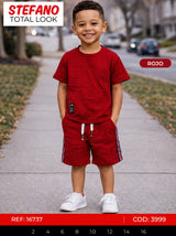 Total look stefano rojo niño outlet