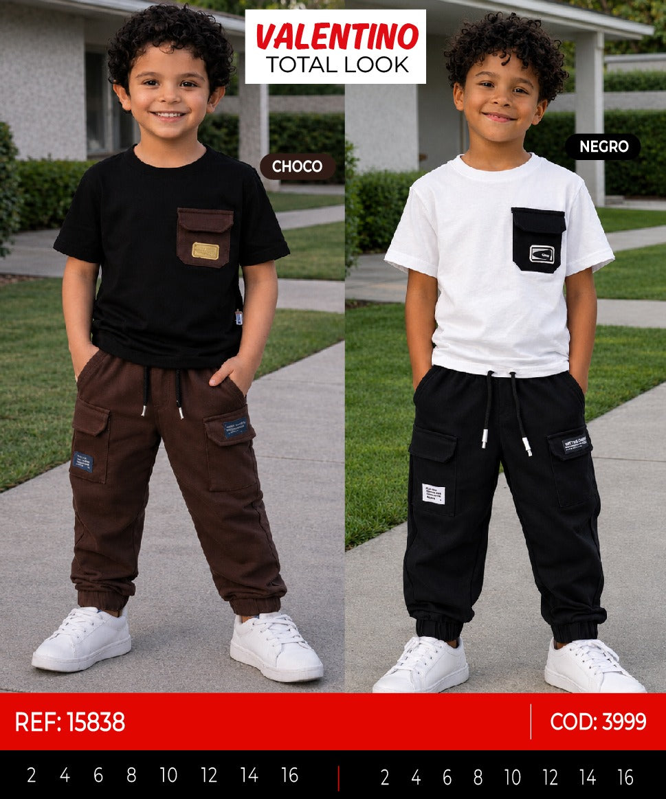 Total look valentino collage outlet niño