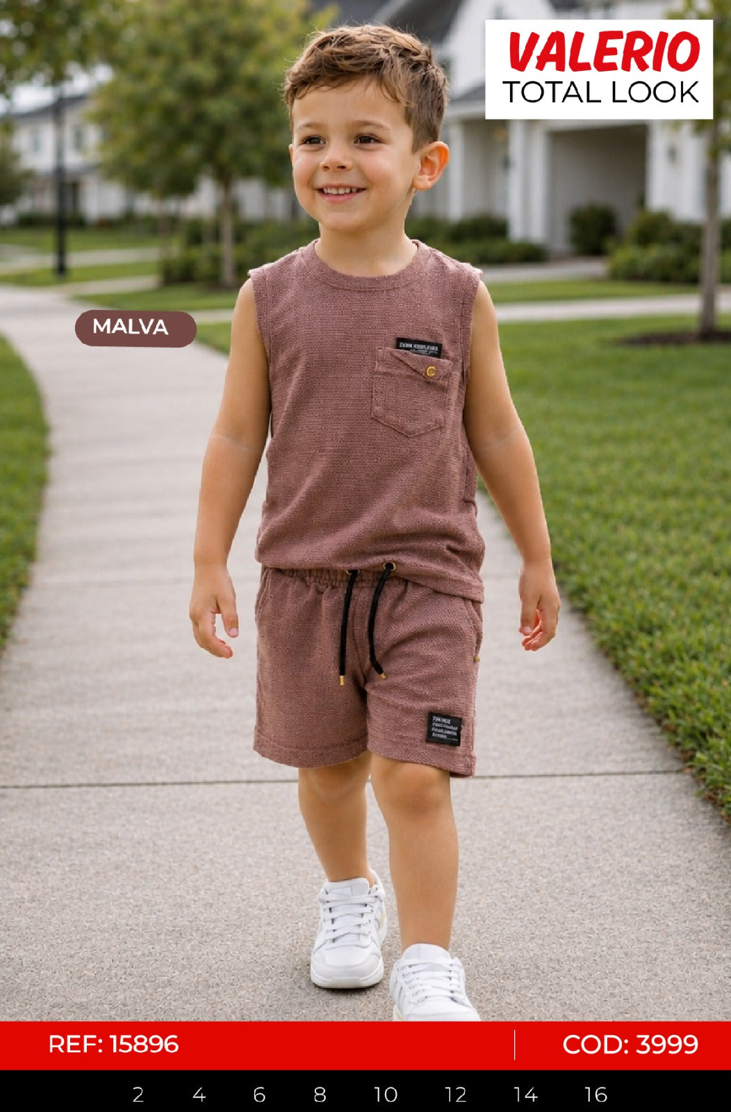 Total look valerio malva niño outlet