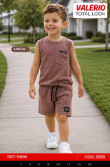 Total look valerio malva niño outlet