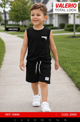 Total look valerio negro niño outlet