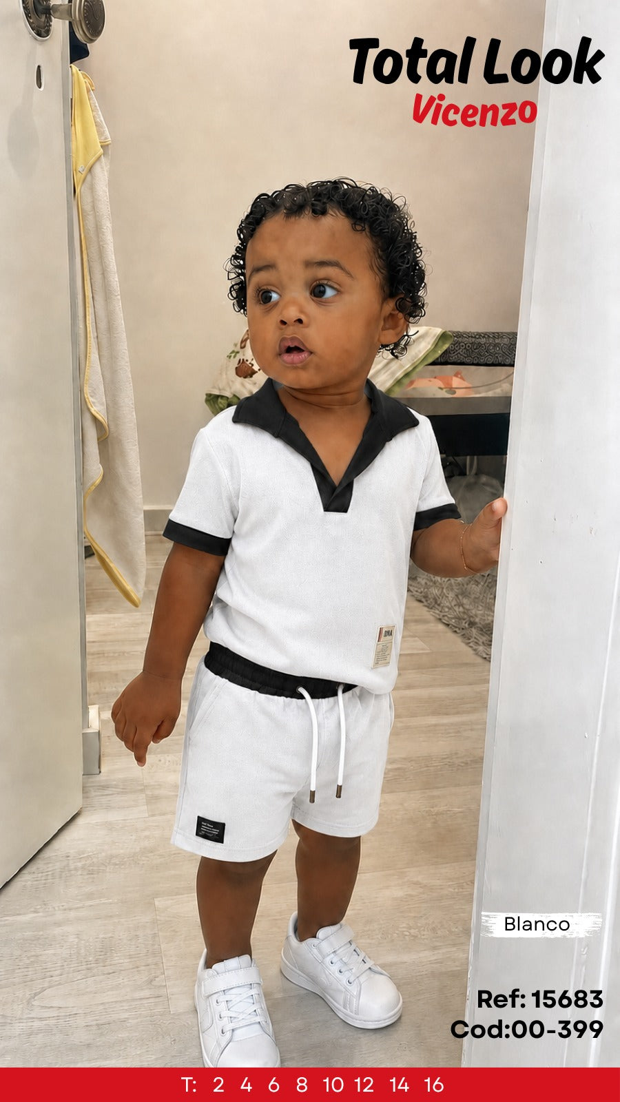 Total look vicenzo blanco niño outlet