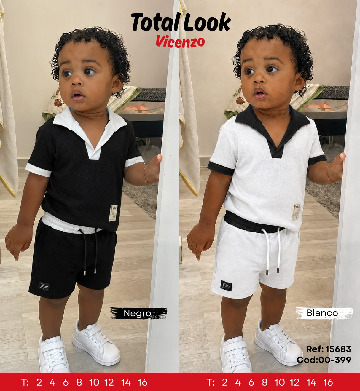 Total look vicenzo collage niño outlet