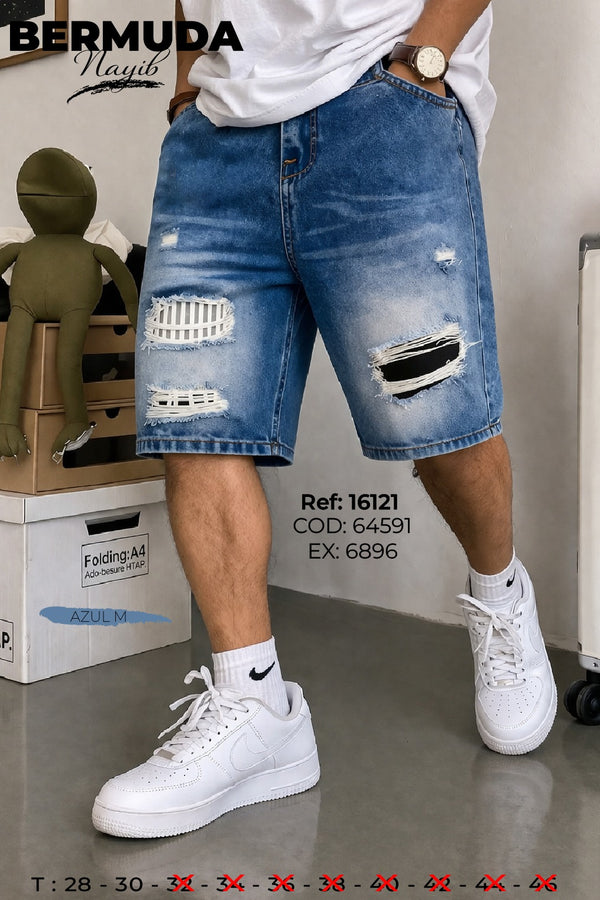 bermuda nayib azul m hombre