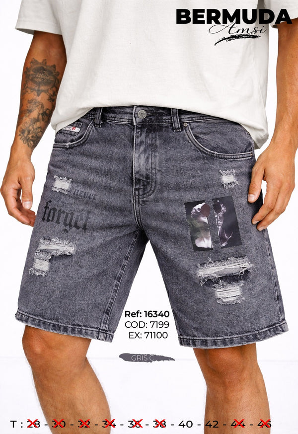 bermuda amsi gris c hombre