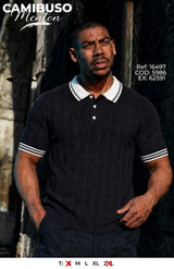 camibuso menton negro hombre