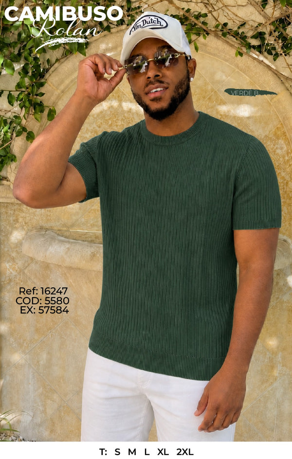 Camibuso rolan verde hombre