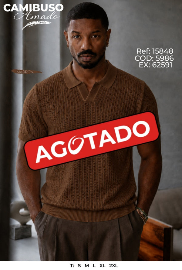 camibuso amado marron hombre