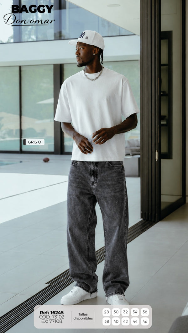 jean baggy don omar gris o hombre