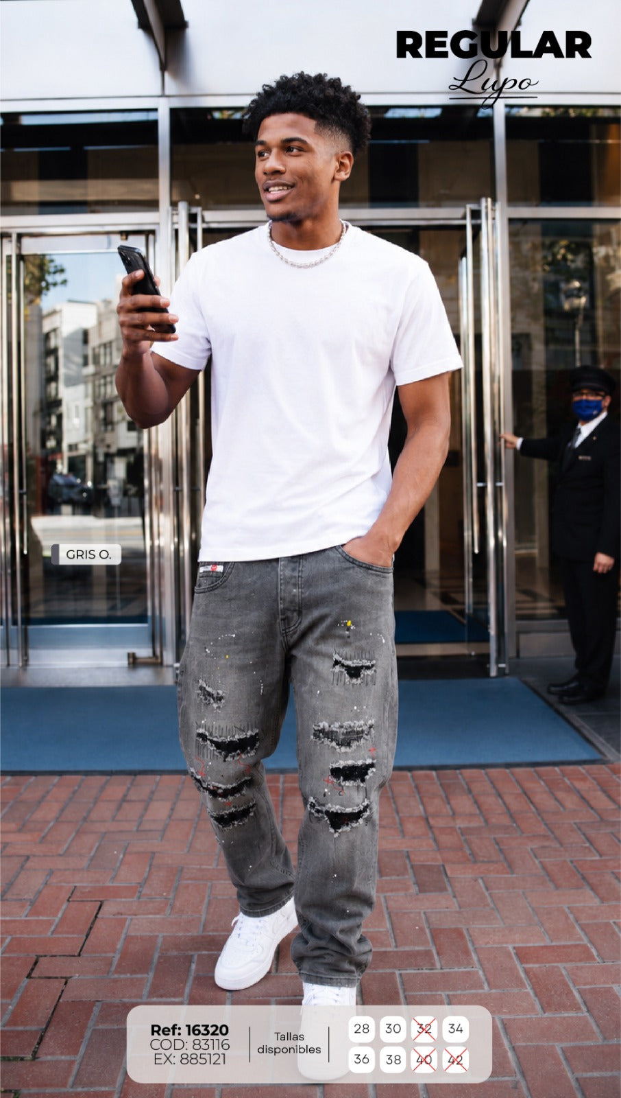 jean regular lupo hombre