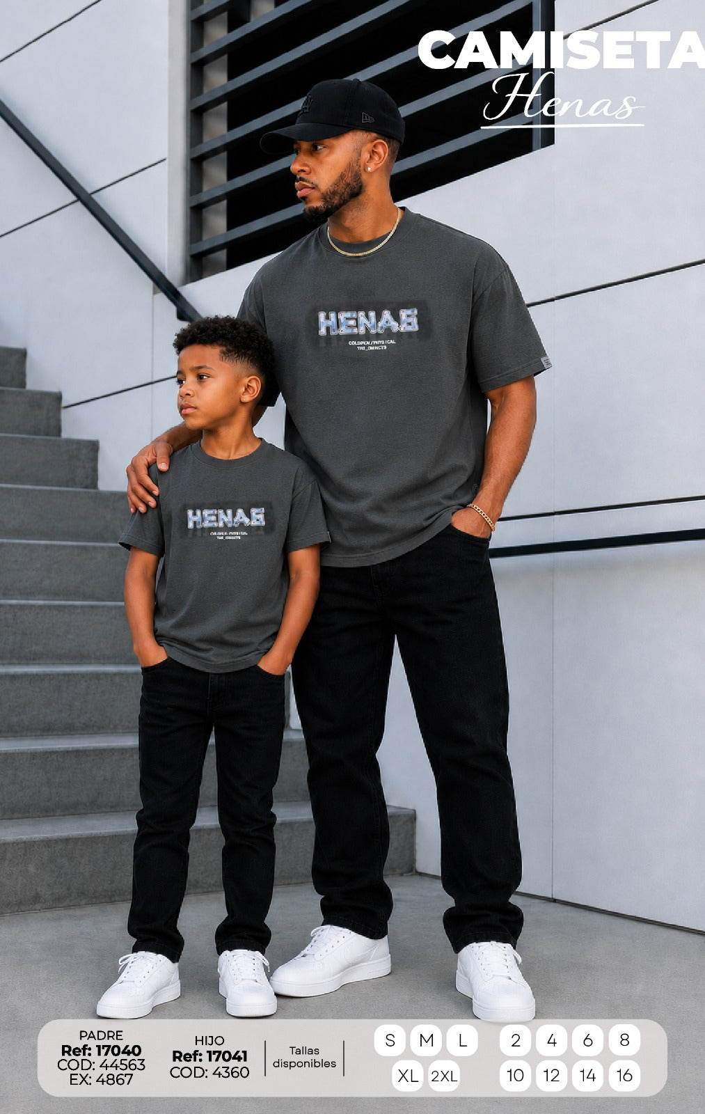 Camiseta Henas Padre e Hijo