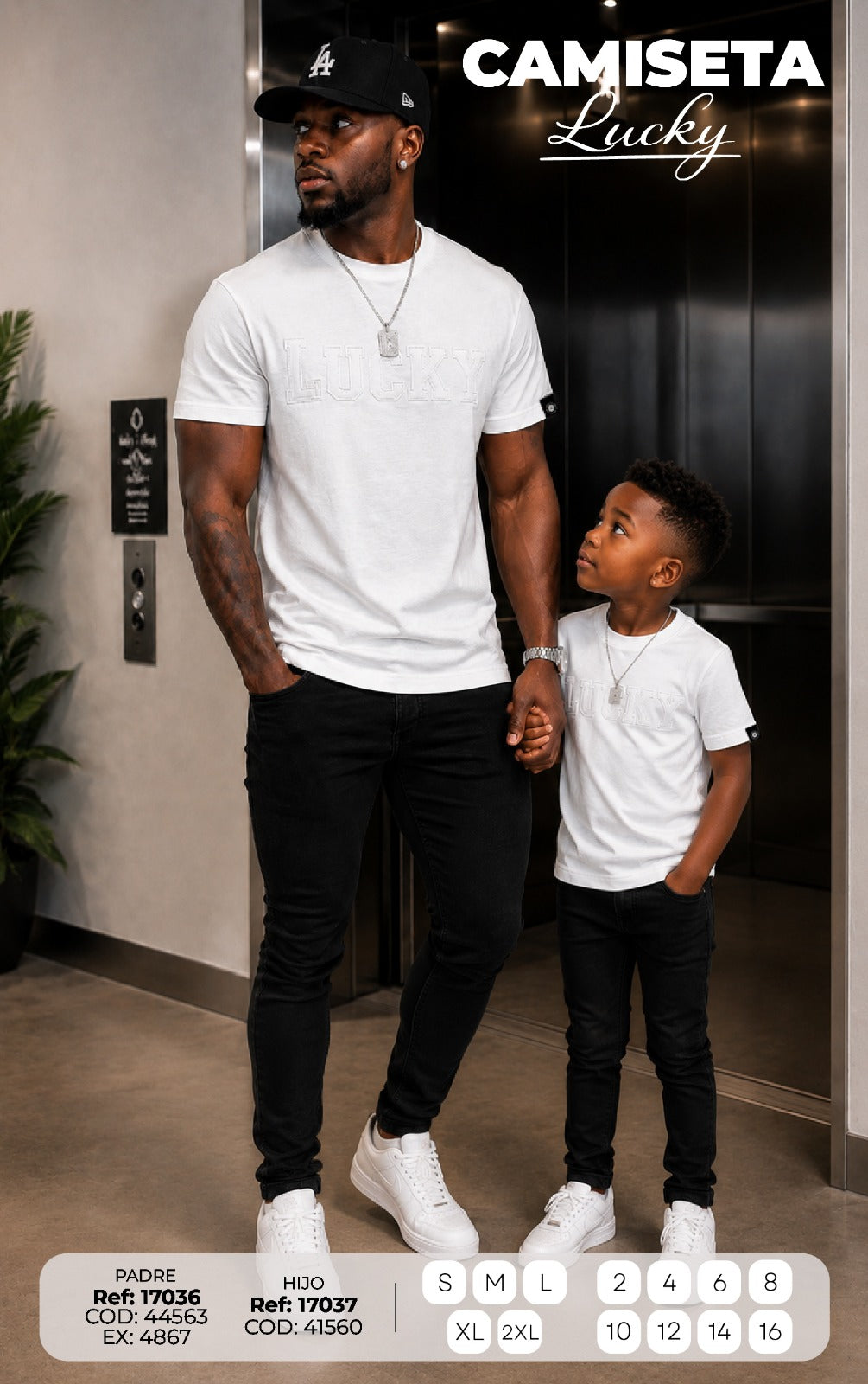 Camiseta Lucky Padre e Hijo