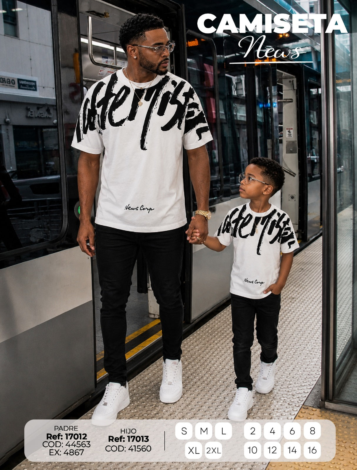 Camiseta News Padre e Hijo