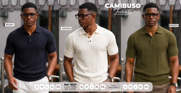 Camibuso toronto collage hombre