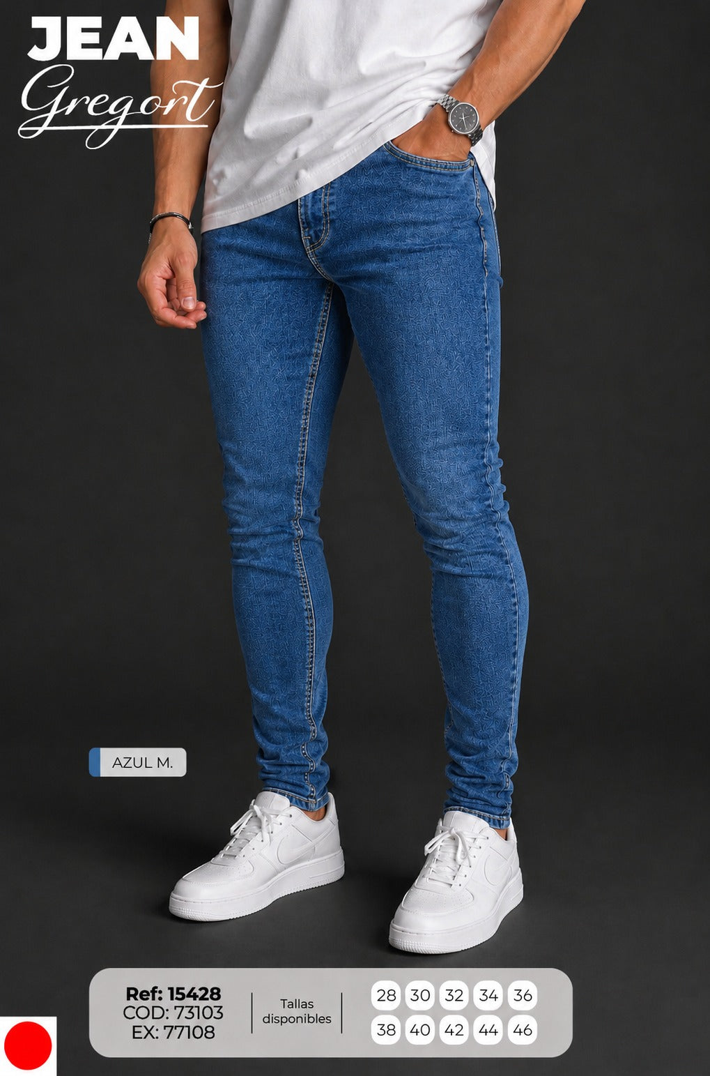 Jean gregort azul m. hombre