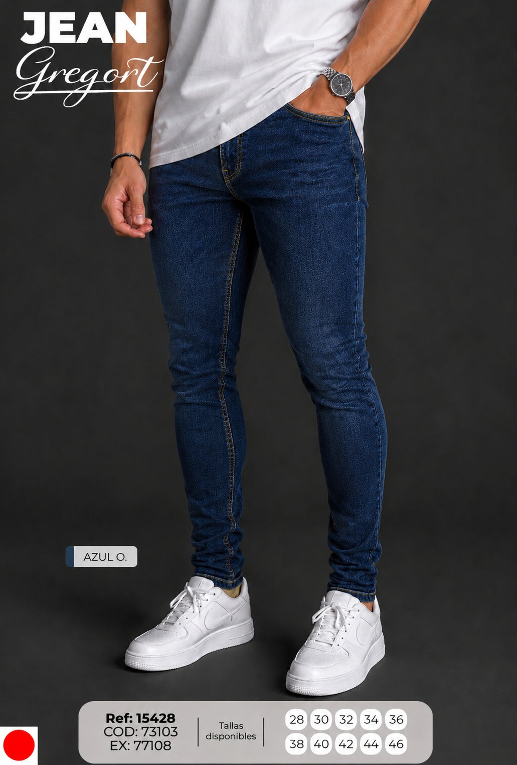 Jean Gregort azul o. hombre