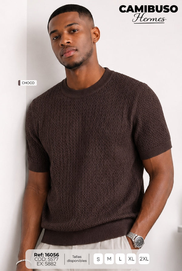 Camibuso hermes choco hombre