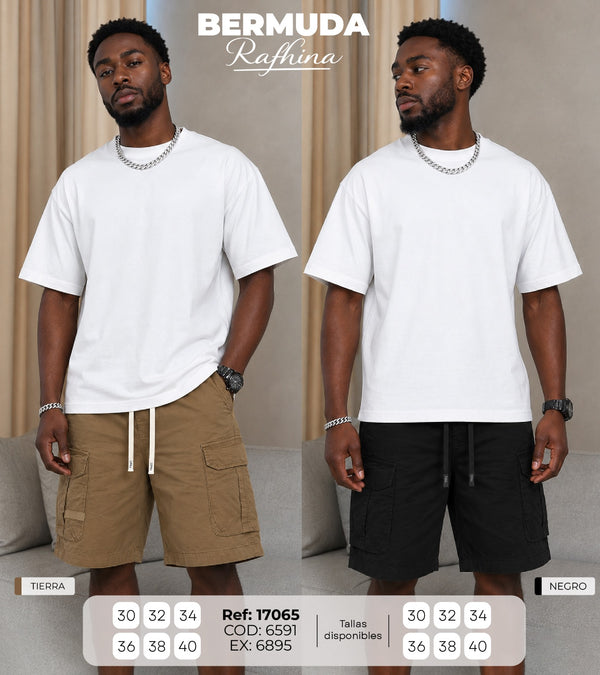 bermuda T rafhina collage hombre